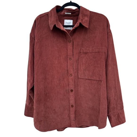 Abercrombie & Fitch Tops - Abercrombie & Fitch Brown Corduroy Button Down Shirt Large